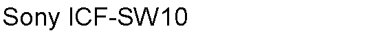 Text Box: Sony ICF-SW10